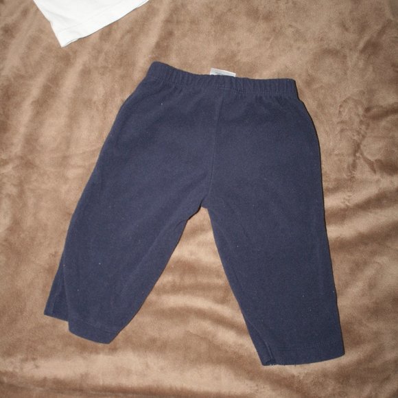 3/$20 White baby boy t-shirt blue pants 6 months - Picture 10 of 11